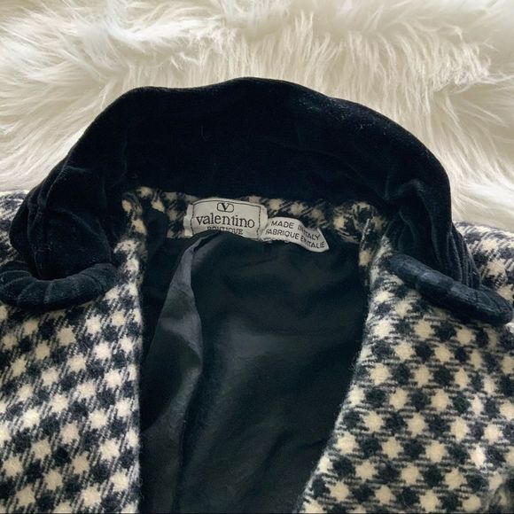 Vintage Valentino boutique jacket houndstooth timeless fashion office siren - Picture 9 of 10